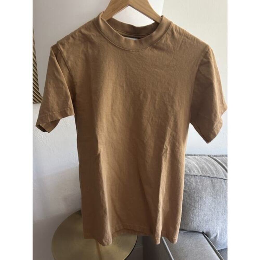 Shaka Wear S Tan Y2K Streetwear T Shirt Hip Hop Skate Super Maxi Heavy